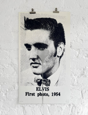 Elvis First Photo, 1954 - Silver Heart